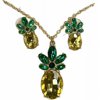 Betsey Johnson Pineapple Necklace and Earrings Boxed Set for Women