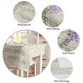 thumbnail image 6 of Lavender Purple Flowers Leaves Retro Tablecloths Waterproof Kitchen Items Coffee Table For living Room Home Decor Dining Table, 6 of 7