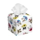 thumbnail image 1 of Fotbe French Bulldog With Coffee Cup Porta Pañuelos Decorativo de Cuero, Caja Cuadrada Moderna para Pañuelos Faciales, Organizador y Dispensador 5x5x5'', 1 of 7