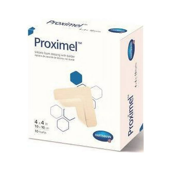 Hartmann 14200000 Proximel Silicone Foam Dressing with Border 4"x4" (3 Boxes of 10)