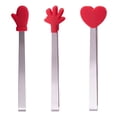 thumbnail image 1 of MasteelfCA 3Pcs Convenient Stainless Steel Sugar Tongs Kids Kitchen Clips Tongs Gadgets, 1 of 8