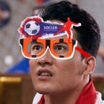 thumbnail image 4 of Gafas De Celebración Gafas de celebración de plástico, gafas de fútbol creativas para club (amarillo naranja) Likrtyny Para Estrenar, 4 of 8