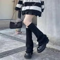 thumbnail image 5 of Style 2 Black Jk Socks Jk Stocking Calentadores de piernas de lolita Calcetines holgados y holgados Calcetines hasta la rodilla de lolita, 5 of 5
