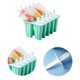 thumbnail image 2 of Moldes Para Paletas Bandeja de moldes de paletas de hielo de bricolaje para el hogar para hacer helados de silicona (verde de 10 celdas), 2 of 7