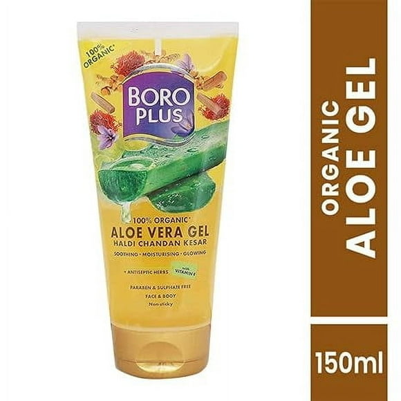BoroPlus Gel d'Aloe Vera avec Haldi Chandan Kesar - 150 ml (Lot de 2)