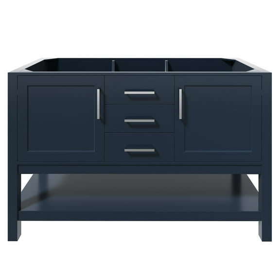 Ariel R054S-BC-MNB Bayhill 54" Single Free Standing Vanity Cabinet Only - Blue