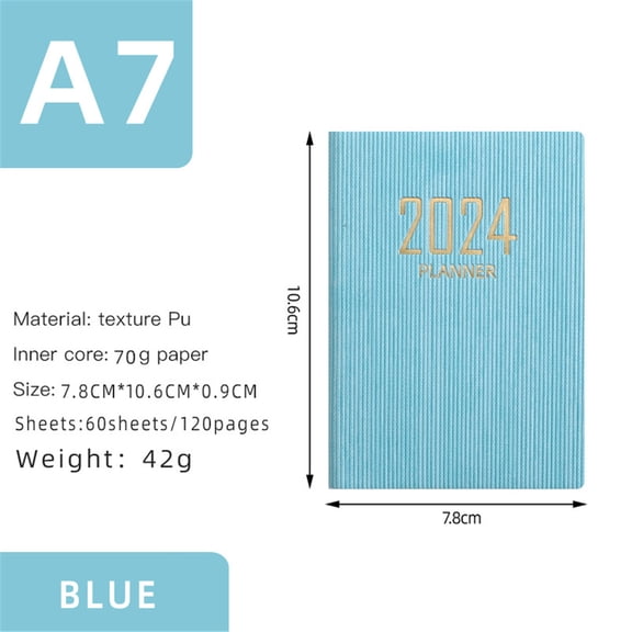 Fanshiluo A7 Mini Notebook Organizer Planner Daily Planner Notebook Travel Diary