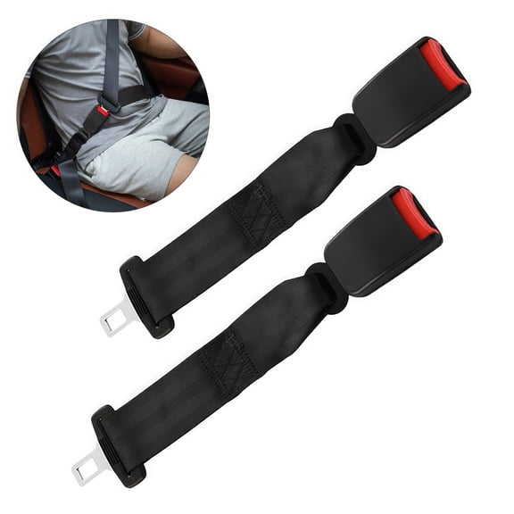 2PCS 9-inch Seat Belt Extender, Replacement Extender Easy use Belt Buckle For Cars