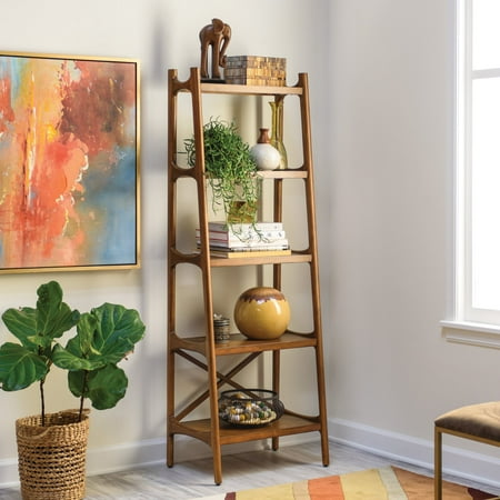 - Belham Living Darby Mid Century Modern Bookcase - Walnut