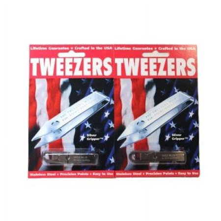 ピンセット シルバーグリッパー ステンレス [ シルバー ] ツイーザー TWEEZERS 毛抜き 鑷子