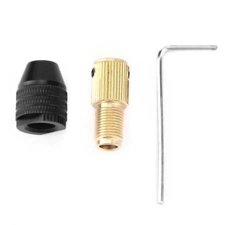 Sorven Electric Drill Chuck Rotate Tool Chuck Miniature Self Tightening Chuck Mini Electric Drill Accessories 0.3-3.4mm Metal Material Wear Compatible with Most Tools