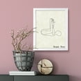 thumbnail image 2 of Happy Baby, 5 x 7 White FRAMED Print Yoga Wall Art, 2 of 2