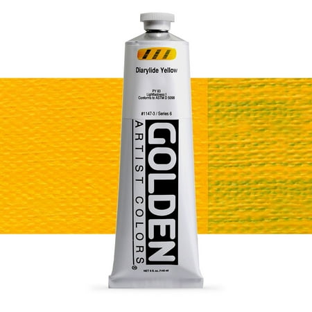UPC: 0738797114739 | Golden Heavy Body Artist Acrylic  5 oz  Dairylide Yellow