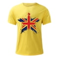thumbnail image 4 of Mens Casual Manga Corta Botón Abajo Camisetas Estados Unidos Bandera Impresión Cuello Redondo Suéter Camiseta, Poliéster Casual Uso Diario para Hombres, 4 of 5