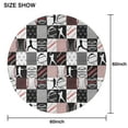 thumbnail image 6 of Baseball Patchwork Pattern Round Tablecloth 60"x60",Wrinkle Wipeable Table Cloth for Kitchen Dining Room Picnic Patio Party, 6 of 6