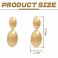 thumbnail image 6 of DESIGNICE Statement Earrings for Women,Alloy Plating Geometric Teardrop Chunky Earrings,Gold Earrings for Women for Women Fashion Jewelry Gift,Style5, 6 of 7