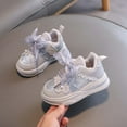 thumbnail image 3 of Fozruso Glamour Glitter Bow Kids Sneakers For Toddlers And Girls Stylish Everyday Shoes With Sparkly Design And Comfortable Fit For Play,Sizes 11(4.5-5 Years), 3 of 6