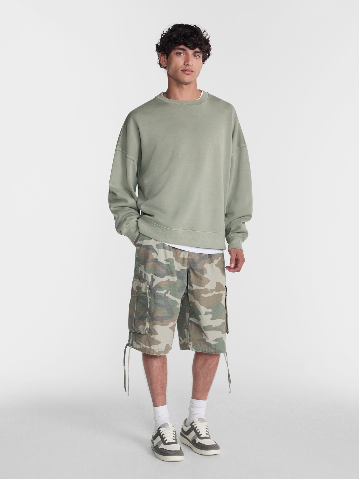 No Boundaries Wide Cargo Shorts, 13.5'' Inseam, Men's Sizes XS-5XB