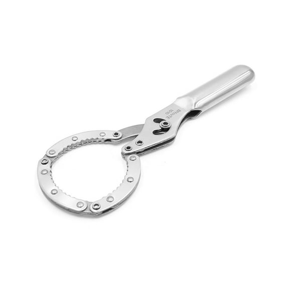 Unique Bargains Stainless Steel Adjustable Oil Filter Wrench Spanner Removel Tools for Auto Car