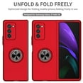 thumbnail image 6 of Galaxy Z Fold 2 Case 2020 (5G), Cover for Samsung Z Fold 2, Allytech Hard PC Shockproof Armor Case with Ring Holder Full Protection Anti-Drop Stand Foldiing Case for Galaxy Z Fold 2020, Red, 6 of 9