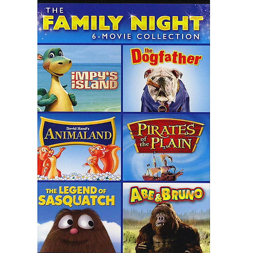 The Family Night 6-Movie Collection: Impy's Island / Animaland / The Legend  Of Sasquatch / The Dogfather / Pirates Of The Plain / Abe And Bruno  (Widescreen) 