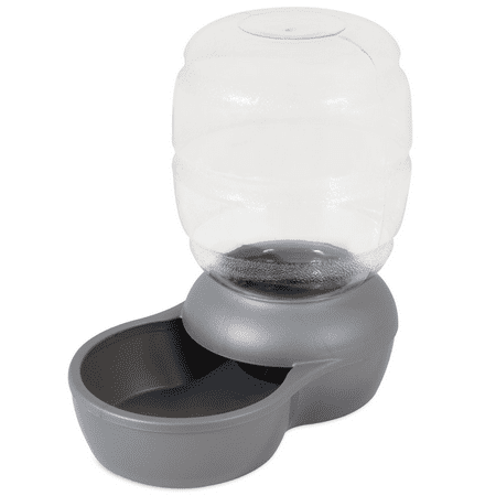 Petmate Pearl Replendish Pet Waterer with Microban  Pearl Silver Gray  2.5 Gallon