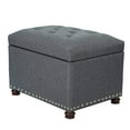 thumbnail image 1 of Joveco Storage Ottoman Rectangular Fabric Organization Bench (Grey), 1 of 5
