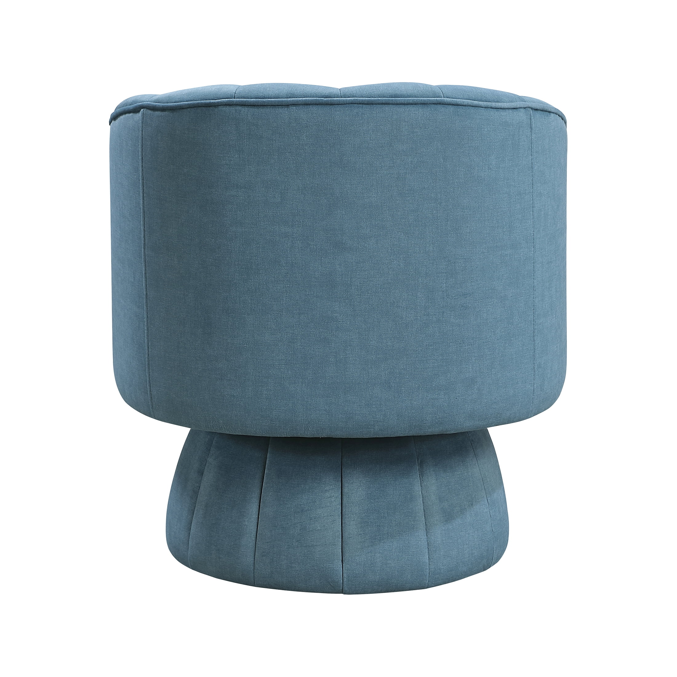 OakvillePark Fenwicke Velvet Swivel Barrel Chair, Dark Teal
