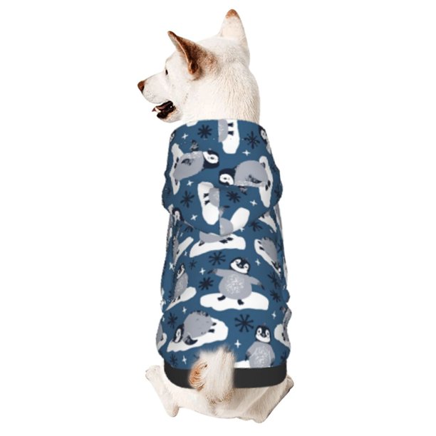Balery Snow Penguin Sudadera con Capucha para Perros Pequeños – Ropa para Mascotas, Disfraz para Perros y Gatos, Ideal para Fiestas y Cosplay-Medium