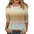 thumbnail image 2 of kytmyeq Women's Casual 3/4 Sleeve T-Shirts o- Neck Tops, 2 of 5