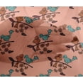 thumbnail image 4 of oneOone Viscose Chiffon Fabric Leaves|Bird & Floral Block Printed Craft Fabric BTY 42 Inch Wide, 4 of 4