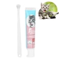 thumbnail image 1 of EIMELI Dog Toys Dog Bed Pet Cat Toothbrush And Liquid Toothpaste Set Teeth Cleaning Soft Head Brush Teeth Care Tool 45ml, 1 of 4