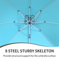 thumbnail image 4 of 10 ft. Octagon Cantilever Patio Umbrellas Adjustable 5 Angle Outdoor Umbrella Lake Blue Square without base, 4 of 5