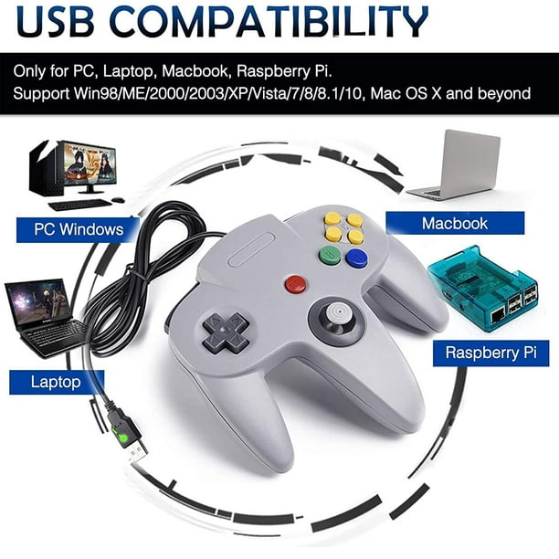  PC USB JOYPAD GAMEPAD GAME CONTROLLER JOYSTICK BLUE