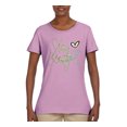 thumbnail image 2 of Stay Beautiful Positivity Quote Saying Pop Culture Womens Graphic T-Shirt, Light Pink, Small, 2 of 3