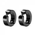 thumbnail image 1 of Jinsinto Men's Style Earrings,1pair,black, 1 of 5