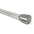 thumbnail image 3 of SN-51 Single Cut 1/4" x 1/4" Solid Carbide Burr Bur Tool Die Grinder Bit 1/8" Shank, 3 of 6