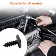 thumbnail image 3 of QualitChoice 50 Pièces Universel Voiture Éclaboussures Garde Vis Véhicule Auto-Taraudage Tête Rivet Fixations Accessoires Modifiés, 3 of 6