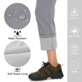 thumbnail image 2 of TACVASEN Women's Fleece Lined Hiking Ski Pants Waterproof Insulated Softshell Pants Outdoor Insulated Warm Pants Light Gray L, 2 of 6