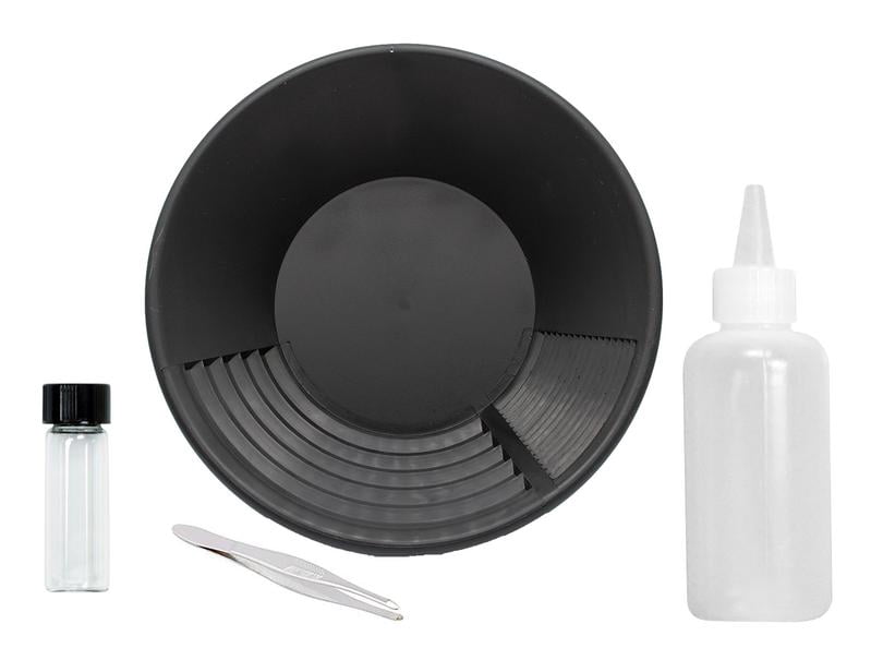 Colorado Gemstone and Crystal Paydirt Kit - 4 pounds paydirt, gold pan, snuffer bottle, tweezers, and vial