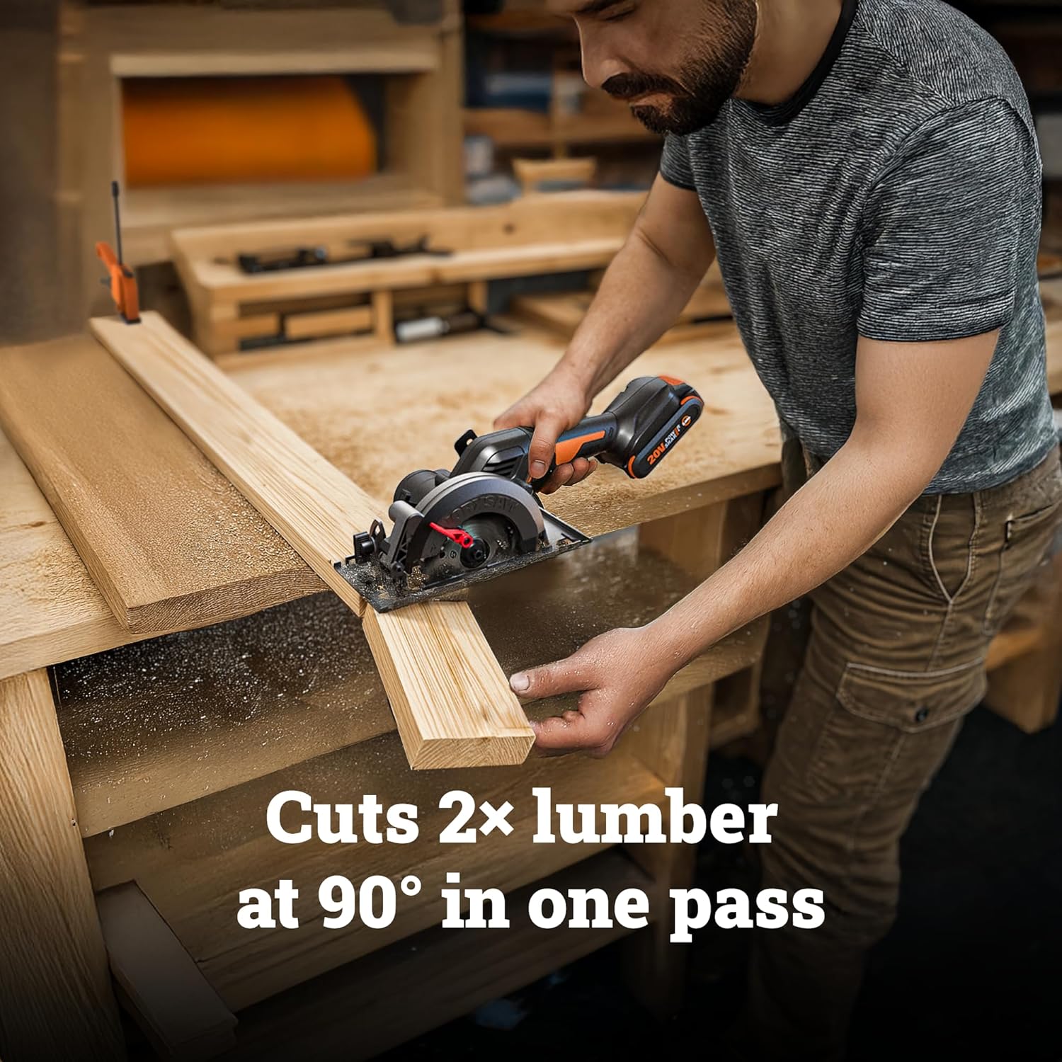 WORX WX531L.9 20V Cordless Compact Circular Saw photo 3