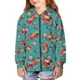 thumbnail image 5 of chaqlin Horse Hoodies for Boys 14-16 Trendy Y2K Zip up Hooded Blue Galaxy Long Sleeve Sweatshirt Jacket Soft Drop Shoulder Cardigan with Pockets, 5 of 7