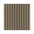thumbnail image 6 of Dundee Deco Acoustic Panels, Wooden Slats for Decor and Noise Reduction - 3D Wall Panels or Ceiling Panels - Medium Taupe - Sample 6" x 6", 6 of 7