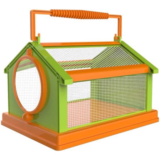 Caja de insectos portátil, atrapadores de insectos transpirables para exteriores y jaula de observación, juguetes de observación de exploración de la naturaleza, jaula para niños