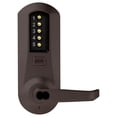 thumbnail image 2 of Kaba Simplex 5021SWL-744-41 Cylindrical Combination Lever Lock 2-3/4 Backset 1/2 Throw Latch Schlage FSIC Prep Less Core Dark Bronze with Brass Accents, 2 of 2