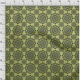 thumbnail image 4 of oneOone Polyester Spandex Light Green Fabric Asian Block Mandala Sewing Craft Projects Fabric Prints By Yard 56 Inch Wide, 4 of 4