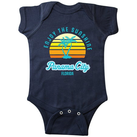 

Inktastic Summer Enjoy the Sunshine Panama City Florida in Blue Gift Baby Boy or Baby Girl Bodysuit