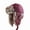 Burgundy, variant on Reflective Trapper Hat with Faux Fur Lining, Winter Ear Flap Hat(L/XL, Olive)
