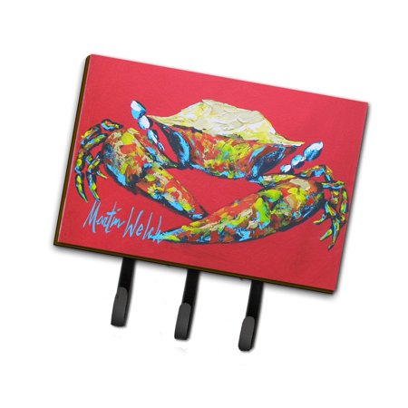 

Carolines Treasures MW1096TH68 Crab Seafood One Leash or Key Holder Triple multicolor