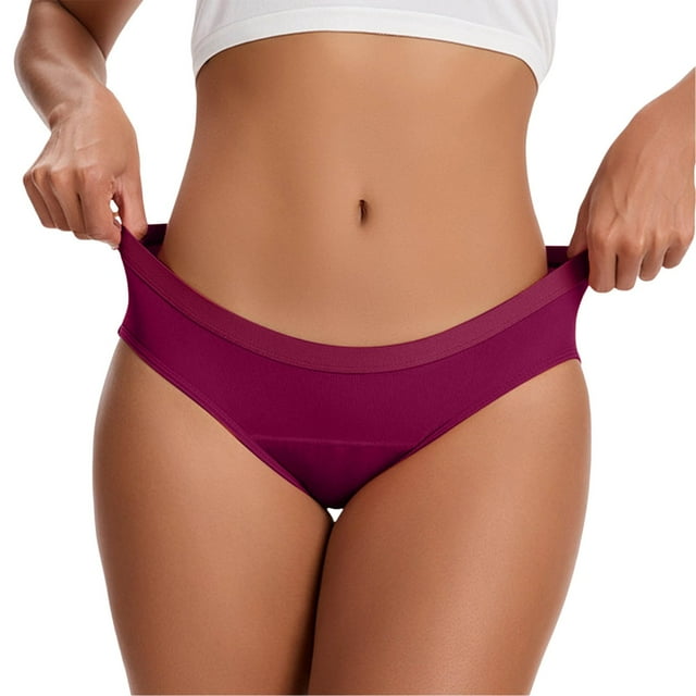 Culottes Menstruelles pour Femmes 4 Couches Culottes Menstruelles Étanches Culottes Bi Menstruelles Noires Culottes Menstruelles Flux Léger pour Filles Adolescentes